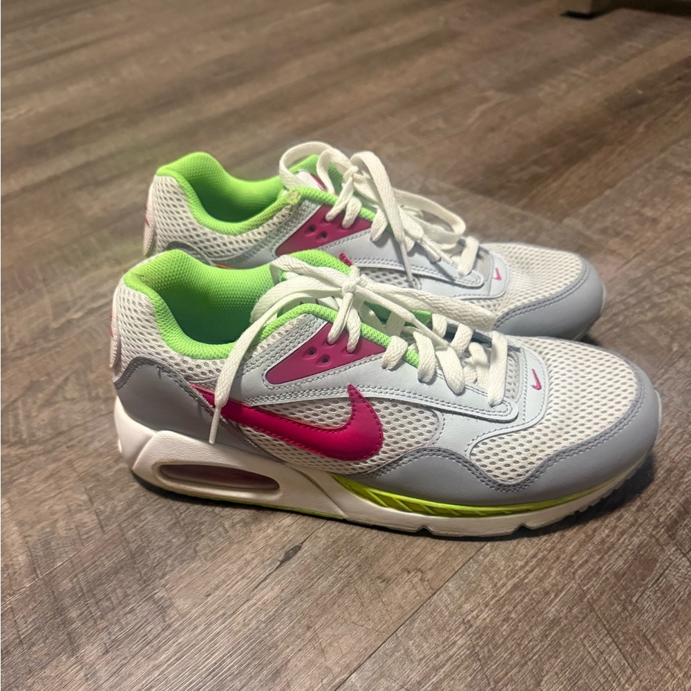Nike Air Max Sneakers - Pink, Gray, and Green